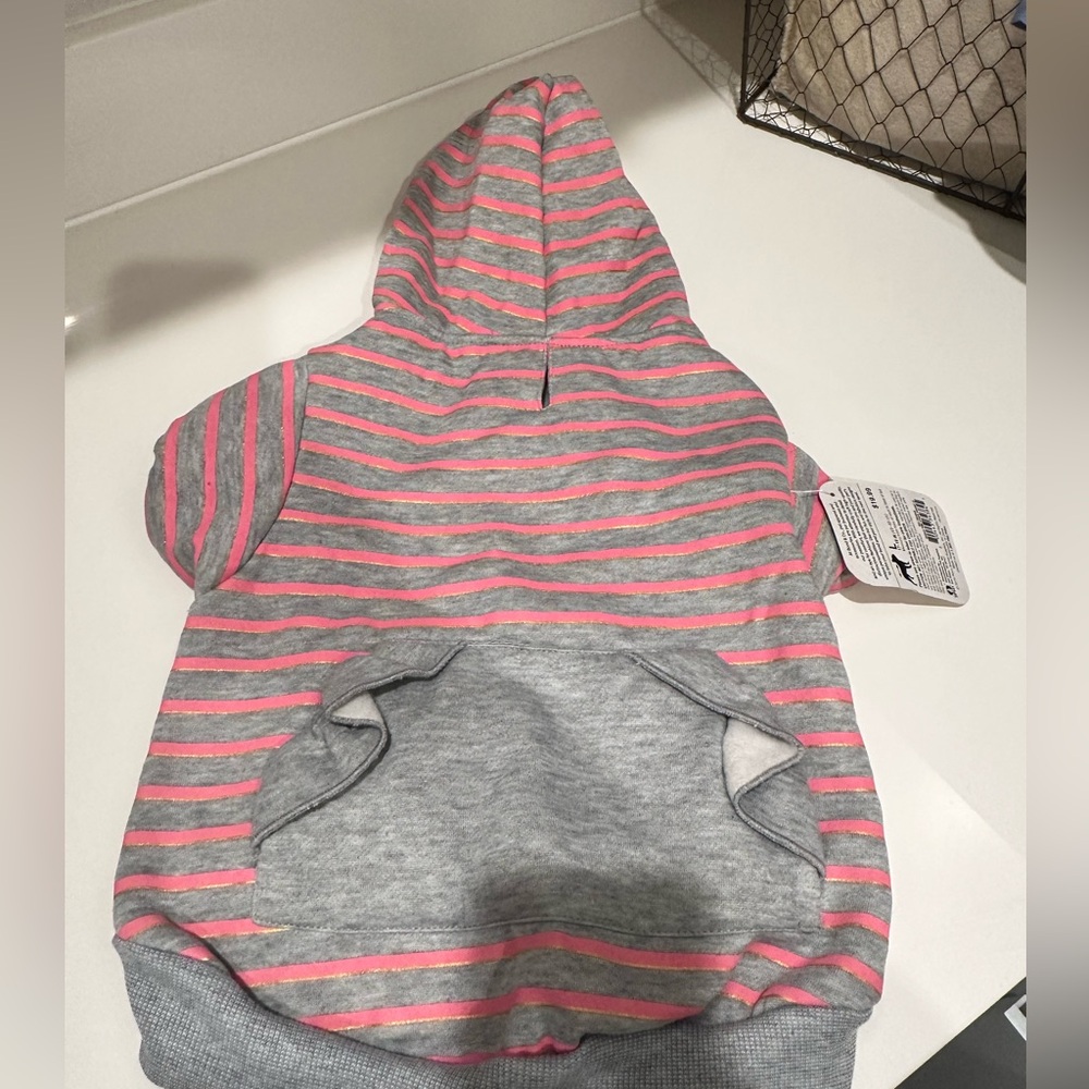 Dog Striped Hoodie